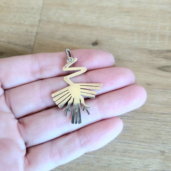 Sterling silver Thunderbird pendant/necklace. Western native jewelry. - Picture 1 of 4